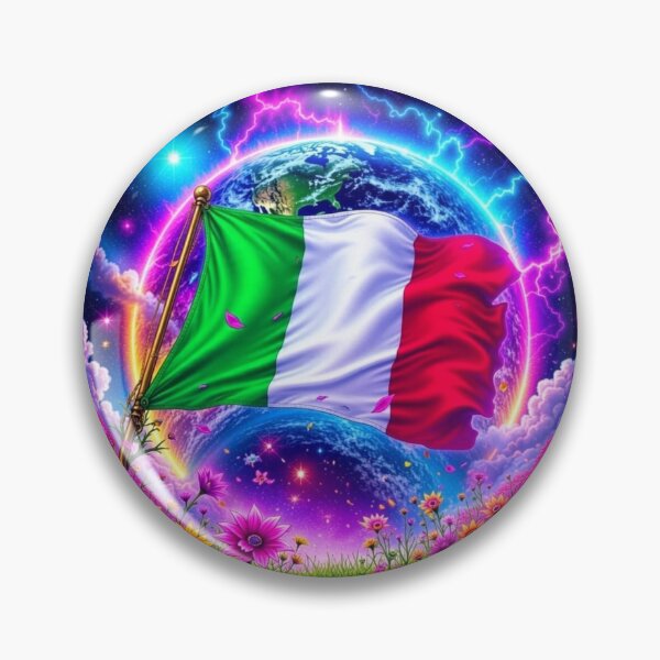 Item preview, Sparkly Italy Flag designed and sold by Harmonious Art.