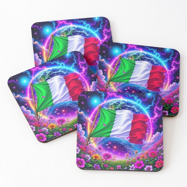 Item preview, Sparkly Italy Flag designed and sold by Harmonious Art.
