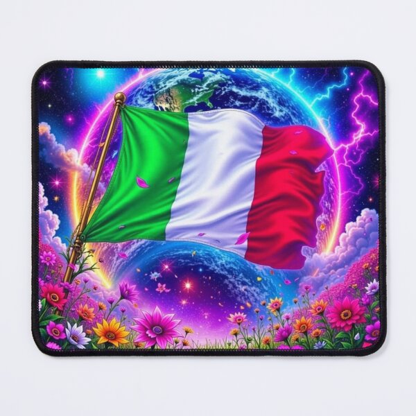 Item preview, Sparkly Italy Flag designed and sold by Harmonious Art.
