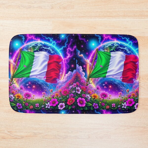 Item preview, Sparkly Italy Flag designed and sold by Harmonious Art.