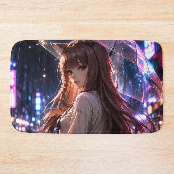Item preview, Holo Spice and Wolf Neon Rainy City designed and sold by mildaclairmo.