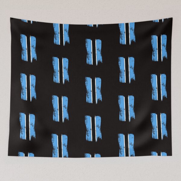 Item preview, Botswana Flag Distressed Paint Brush Stroke Batswana Pride designed and sold by Danny-Arts1.