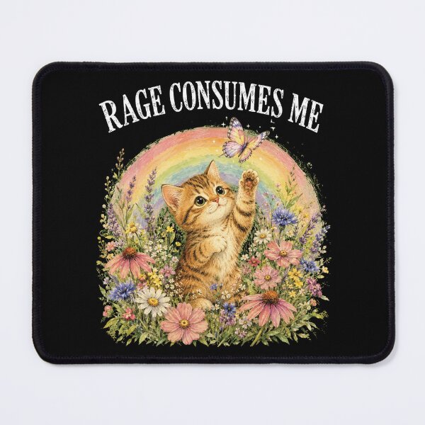 Item preview, Cute Cat Rage Consumes Me designed and sold by loupglouglou.