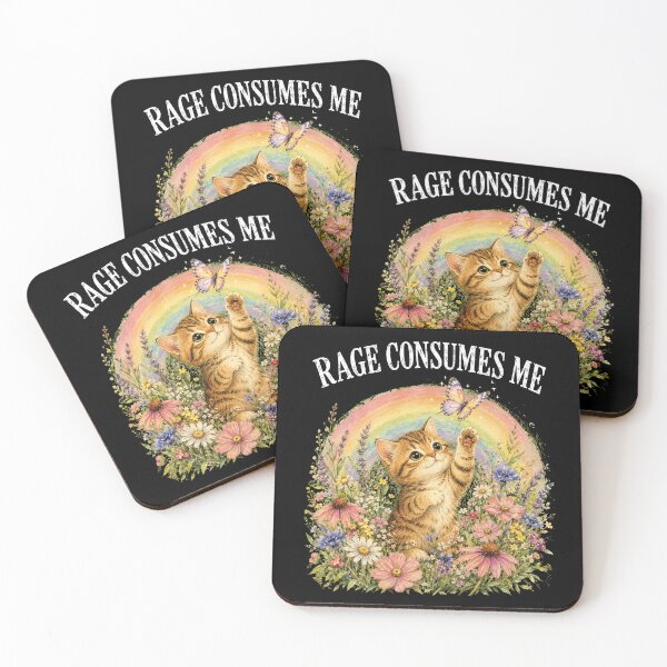Item preview, Cute Cat Rage Consumes Me designed and sold by loupglouglou.