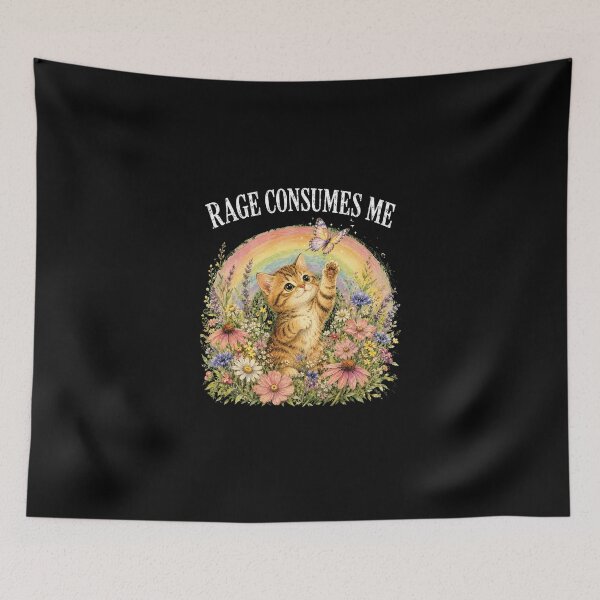 Item preview, Cute Cat Rage Consumes Me designed and sold by loupglouglou.