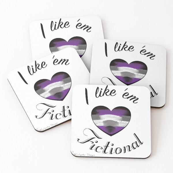 Item preview, I Like 'em Fictional Aegosexual Statement designed and sold by dragonimp.
