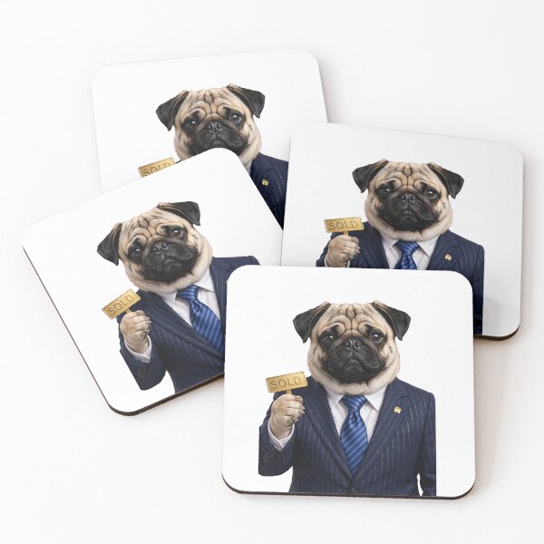 Item preview, Pug Real Estate Broker SOLD Sign designed and sold by ProPetStudio.