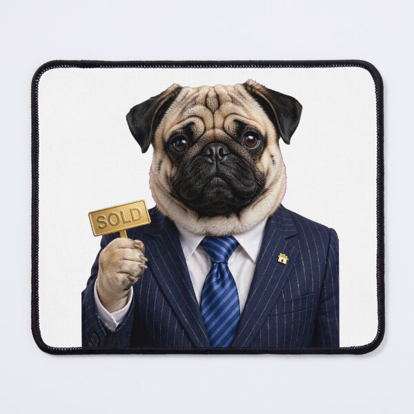 Item preview, Pug Real Estate Broker SOLD Sign designed and sold by ProPetStudio.