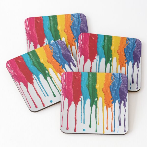 Item preview, Rainbow Paint Drips Abstract Colorful Fluid Art designed and sold by Ingorgia Studio.
