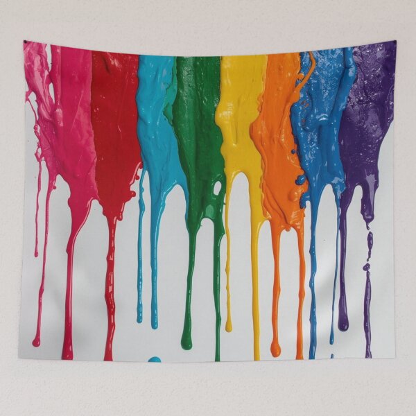 Item preview, Rainbow Paint Drips Abstract Colorful Fluid Art designed and sold by Ingorgia Studio.