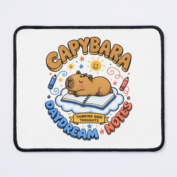 Item preview, Back to School: Capybara Daydream Notes designed and sold by Fenay Designs.