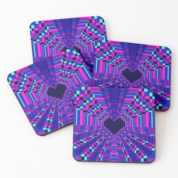 Item preview, Darkest Pixel Heart Kaleidoscope - Mystic designed and sold by animinimal.