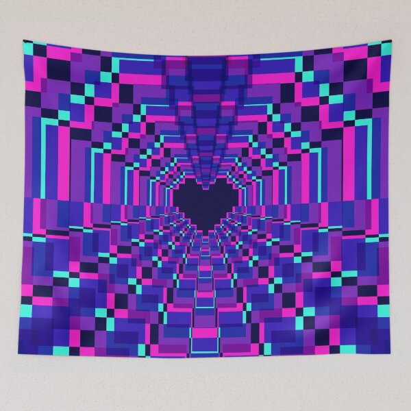 Item preview, Darkest Pixel Heart Kaleidoscope - Mystic designed and sold by animinimal.