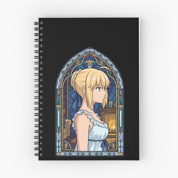 Item preview, Saber Fate Stay Night Fireplace Stained Glass Noble Scene designed and sold by mildaclairmo.