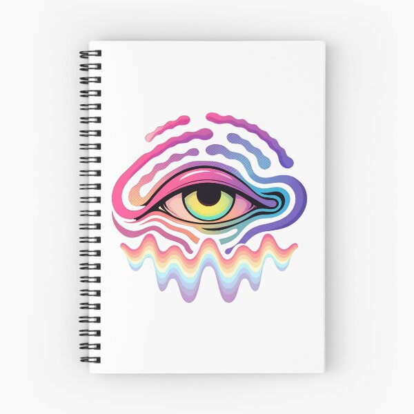 Item preview, Psychedelic Third Eye Melting Waves | Retro Spiritual 70s designed and sold by Innersoul studio.