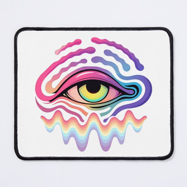 Item preview, Psychedelic Third Eye Melting Waves | Retro Spiritual 70s designed and sold by Innersoul studio.