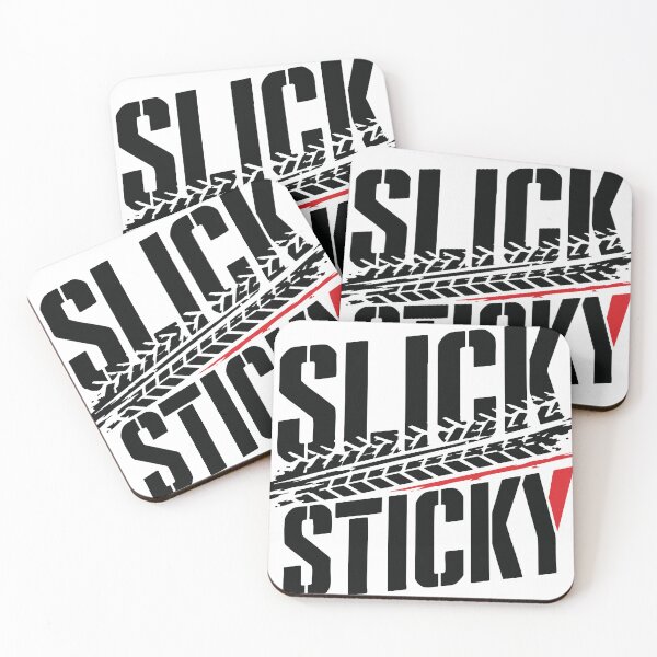Item preview, Slick vs Sticky Tire Compound Racing Joke Sprint Car Shirt designed and sold by DirtyGirlGraphics.