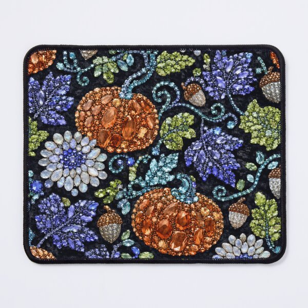 Item preview, Jeweled Autumn Pumpkin Garden Pattern designed and sold by RoPrincess.