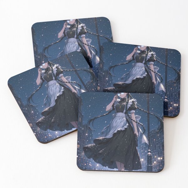 Item preview, Roberta Black Lagoon Snowfall Street Guardian designed and sold by mildaclairmo.