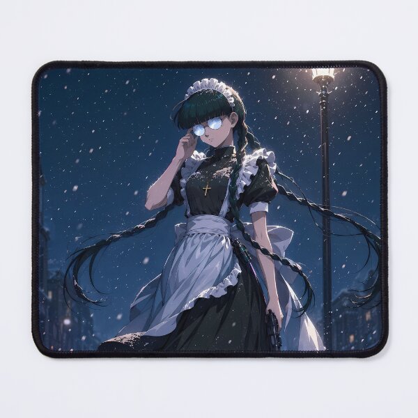 Item preview, Roberta Black Lagoon Snowfall Street Guardian designed and sold by mildaclairmo.