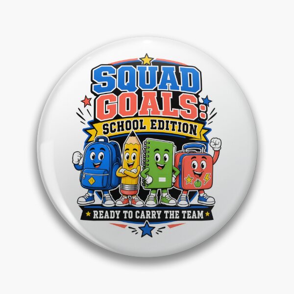 Artikelvorschau, Zurück zur Schule: Squad-Ziele tragen das Team entworfen und verkauft von Fenay Designs.