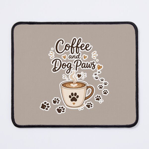 Item preview, Coffee Cup and Dog Paw Prints designed and sold by NeoSakura.