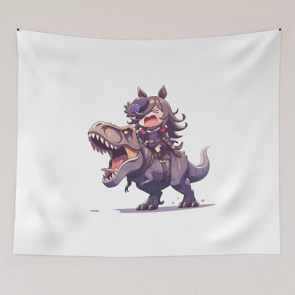 Item preview, Rice Shower Uma Musume Chibi Dinosaur Adventure designed and sold by Dashsopaner.