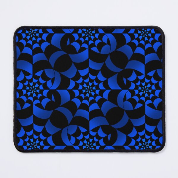 Item preview, Enchanted Web - Blue and Black Spider Web Halloween Pattern designed and sold by BlackthornDsign.