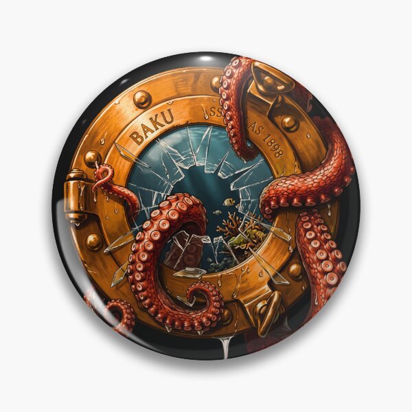 Item preview, Brass porthole with octopus by Baku designed and sold by Proyect_Baku.