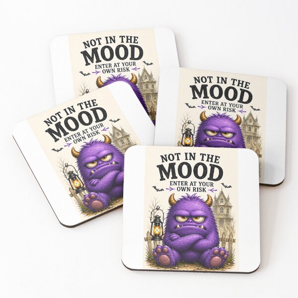 Item preview, Grumpy Purple Monster with Sign designed and sold by Enkelli5.