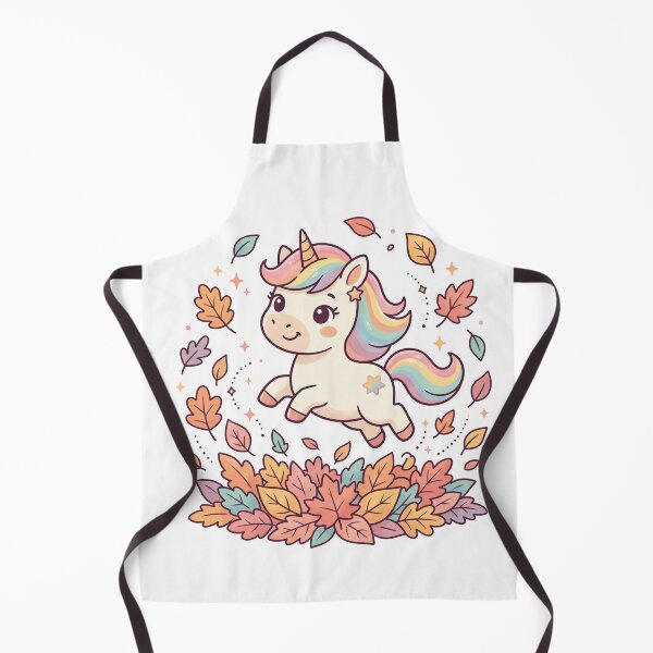 Item preview, Cute Magical Unicorn in the Autumn Leaves designed and sold by Orayah-Kids.