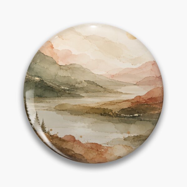 Item preview, Where the Hills Meet — Sage & Terracotta Abstract Landscape designed and sold by TrueWoven Wild.