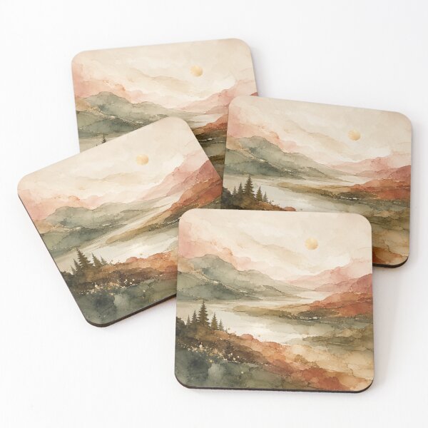 Item preview, Where the Hills Meet — Sage & Terracotta Abstract Landscape designed and sold by TrueWoven Wild.