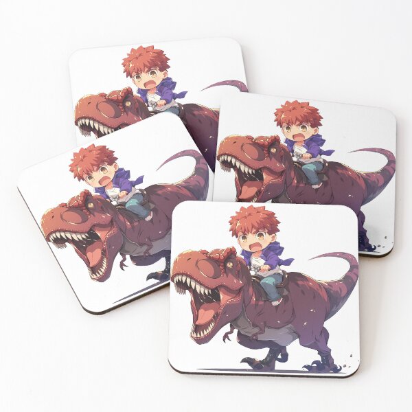 Item preview, Shirou Emiya Fate Stay Night Chibi Dinosaur Journey designed and sold by Dashsopaner.