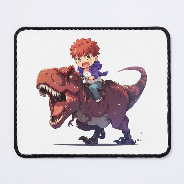 Item preview, Shirou Emiya Fate Stay Night Chibi Dinosaur Journey designed and sold by Dashsopaner.