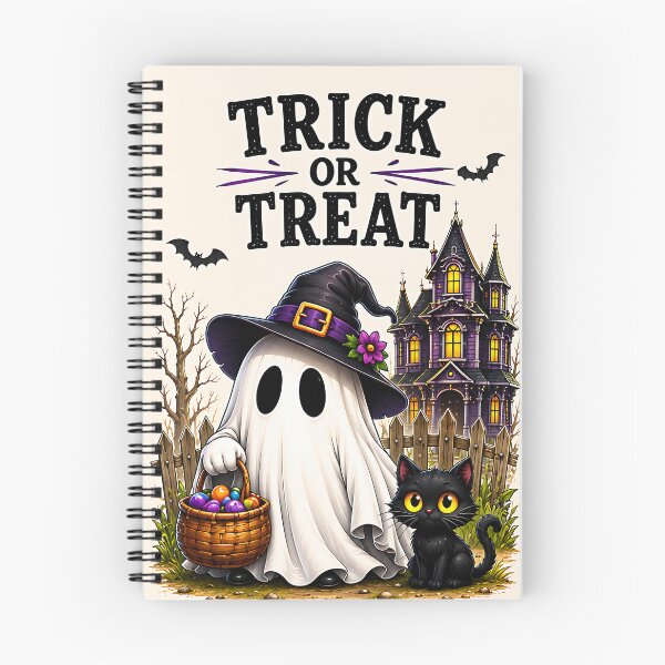 Item preview, Trick or Treat Ghost and Cat designed and sold by Enkelli5.