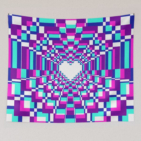Item preview, Pixel Heart Kaleidoscope - Mystic 2 designed and sold by animinimal.