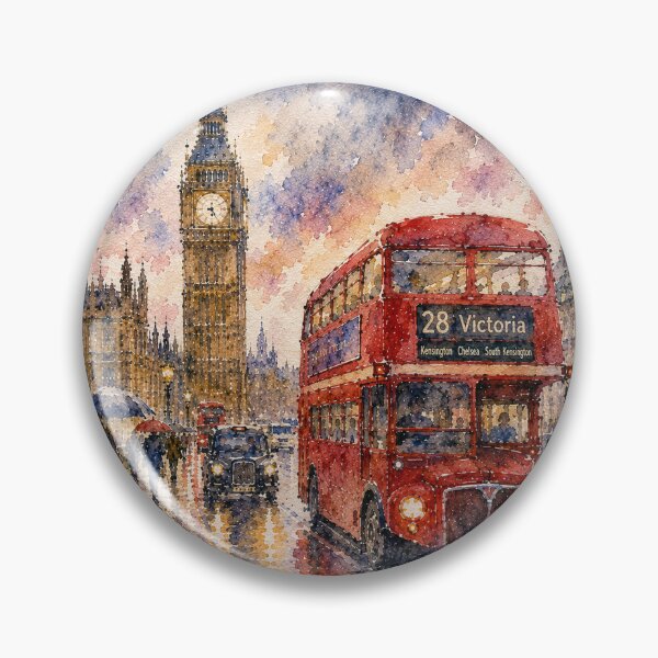 Item preview, London Watercolor designed and sold by GridiStudio.