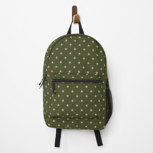 Item preview, Minimalist Pink Stars Pattern | Preppy Olive Green and Pastel Pink Stars | Olive and Pink Starry Night Pattern | Cute Pink Stars on Olive Green Seamless Pattern | Timeless Star Pattern designed and sold by VivaFy.