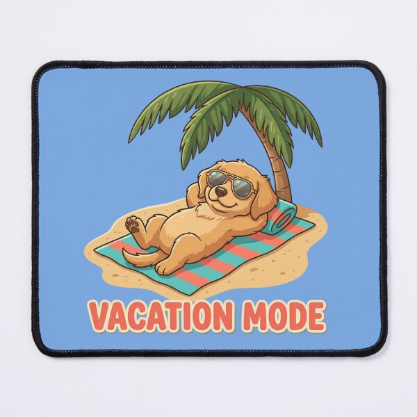 Item preview, Vacation Mode Lounging Puppy designed and sold by TriStudio.