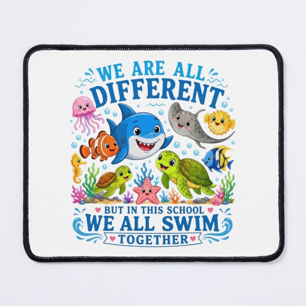 Item preview, Back To School We All Swim Together Cute Ocean Fish designed and sold by DamianRoy88.