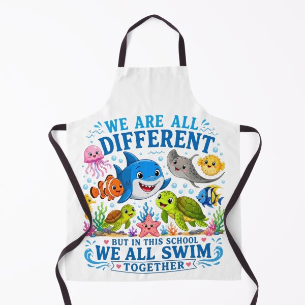Item preview, Back To School We All Swim Together Cute Ocean Fish designed and sold by DamianRoy88.