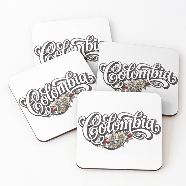 Item preview, Colombia Floral Hand Lettering Design designed and sold by castillomiami.