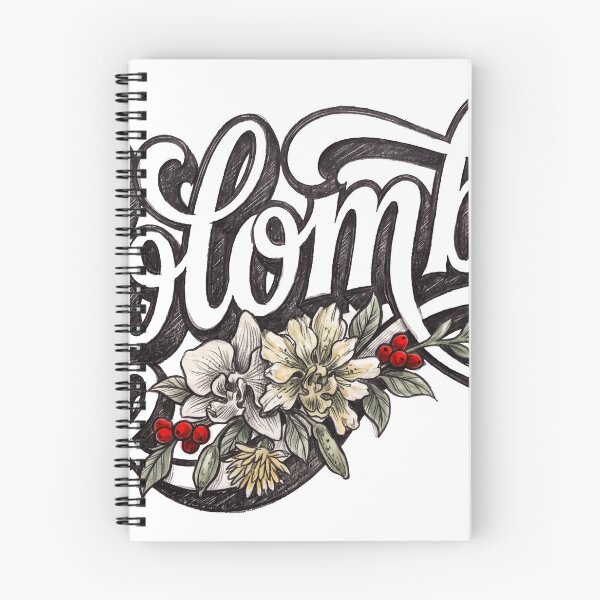 Item preview, Colombia Floral Hand Lettering Design designed and sold by castillomiami.