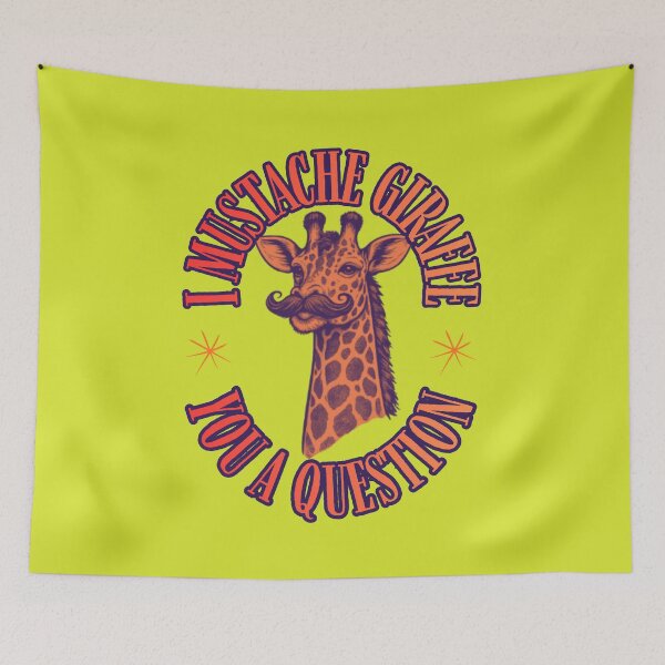 Item preview, I Mustache Giraffe You a Question  designed and sold by darametzgerart.