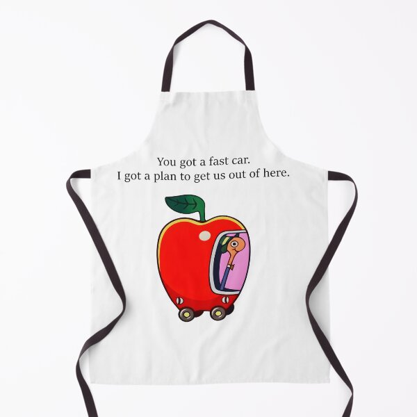 Item preview, Funny Apple Car Graphic Tee, Whimsical Retro Escape Quote Shirt, Cute Vintage Illustration Gift designed and sold by Zumbiavia.