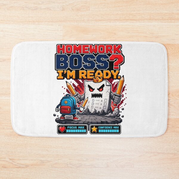 Item preview, Back to School: Homework Boss Battle Ready designed and sold by Fenay Designs.