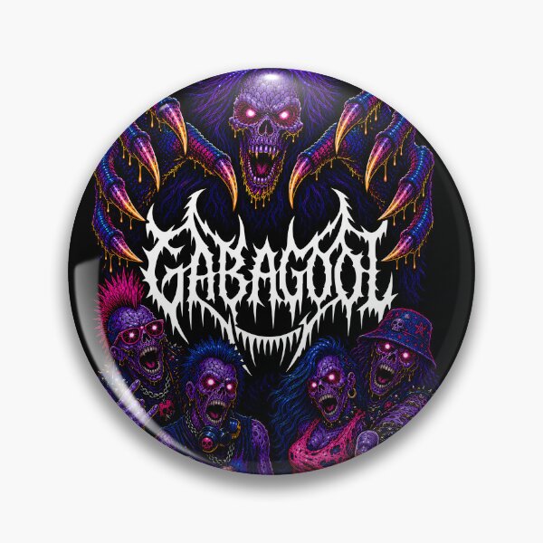 Item preview, GABAGOOL Neon Zombie Horde — Death Metal Punk Art designed and sold by Pokedinthe3rdEye.