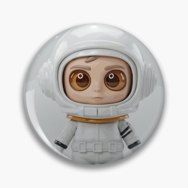 Item preview, Cute Little Astronaut Character in a White Space Suit Minimal 3D Design designed and sold by OrinLangford.