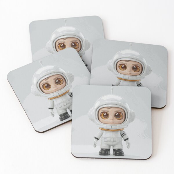 Item preview, Cute Little Astronaut Character in a White Space Suit Minimal 3D Design designed and sold by OrinLangford.